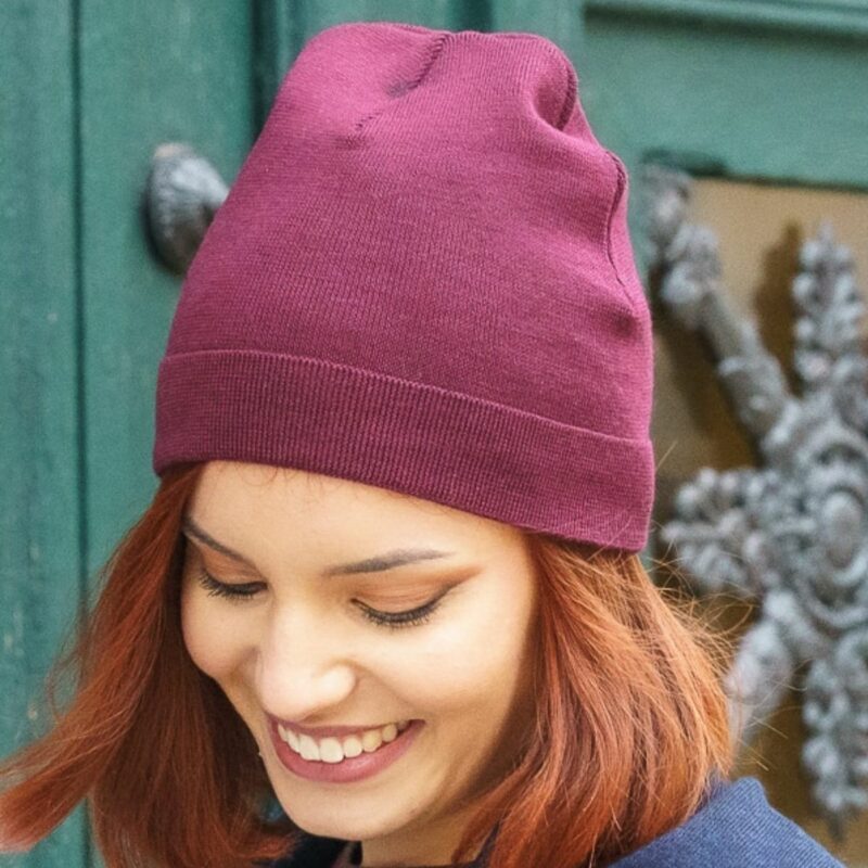 Bonnet femme Rouge d'Hiver Laine douce Made in France