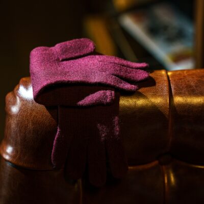 Gants Rouge d'Hiver laine douce Made in France