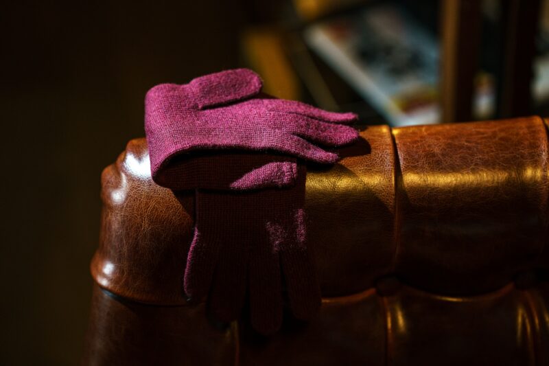 Gants Rouge d'Hiver laine douce Made in France
