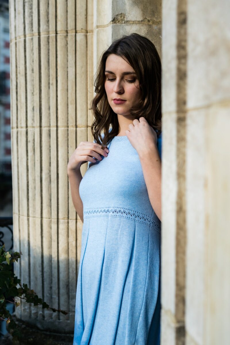 Robe Brise d'été bleue
