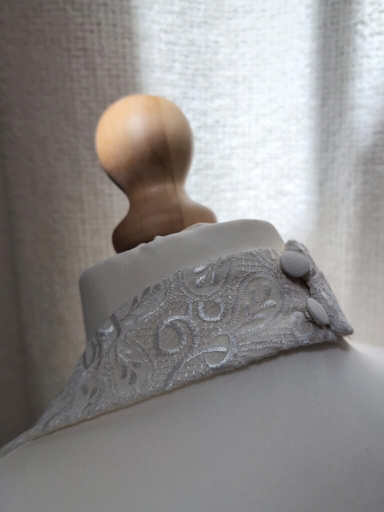 Détail robe de mariée Maison Merise, création artisanale à Orléans
