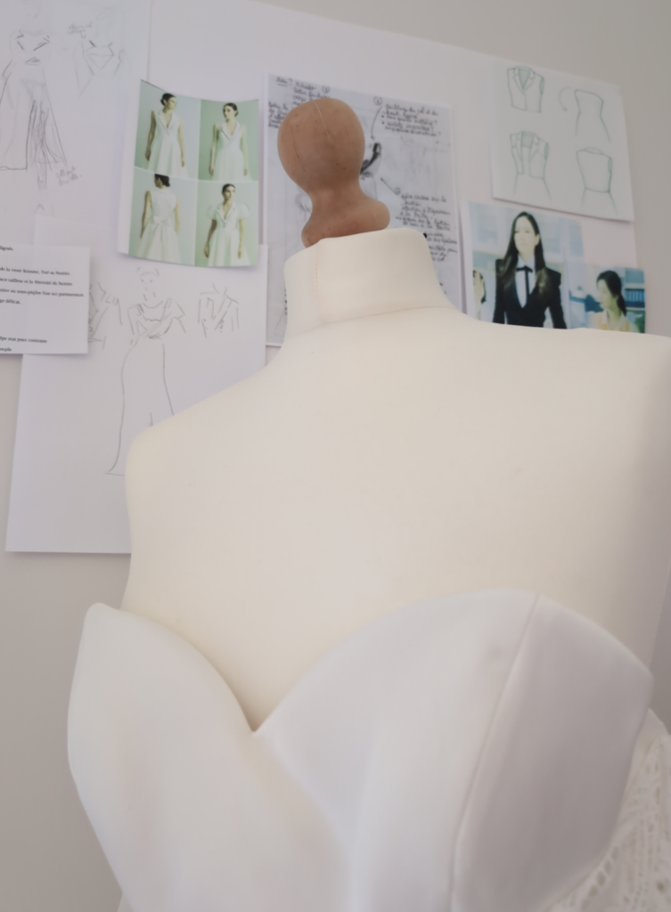 Robe de mariée sur-mesure Maison Merise, showroom à Orléans