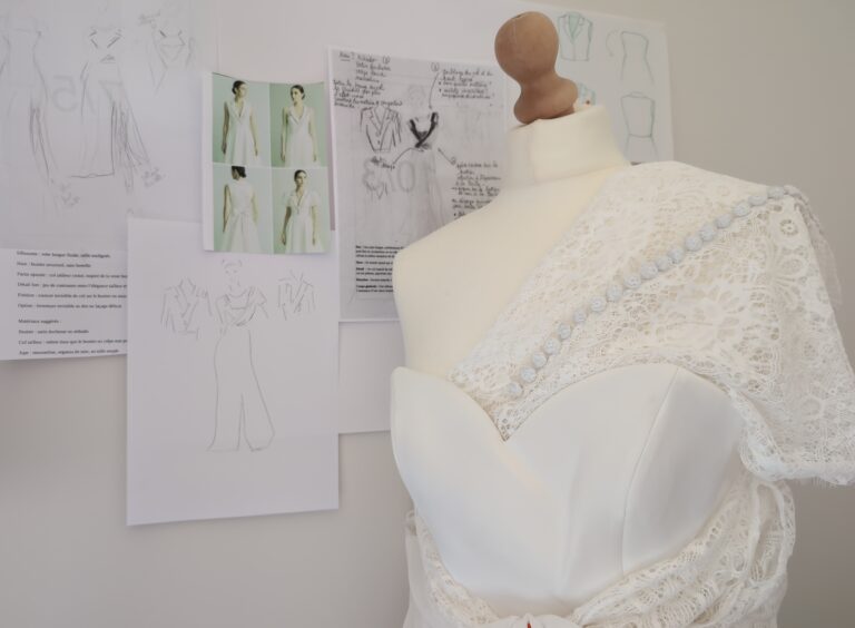 Robe de mariée sur-mesure Maison Merise, showroom à Orléans
